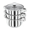 Steamer pots for versatile cooking with Judge Horwood Basics 16cm 3 Tier Steamer.
