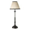 Judy Table Lamp Satin Black With Shade with elegant black base