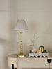 Judy Table Lamp Satin Gold With Shade perfect for contemporary design
