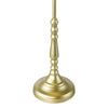 Judy Table Lamp Satin Gold With Shade close view picture of the gold metal base