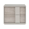 Grey bed side table with ample storage space