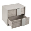 Modern bedside table with soft-close drawers