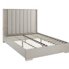 Stylish Grey King Bed with LED Lighting and Sprung Slats
