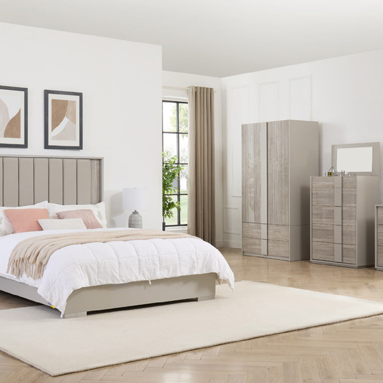 Jules King Size Bed Grey