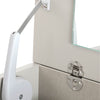 Space-saving tall chest of drawers with jewellery storage
