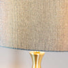 Julia Floor Lamp Gold Champagne  close view picture of the champagne shade