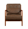 Juniper Accent Chair Brown front view picture of the chair