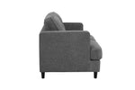 Classic two seater fixed sofa couch in grey
