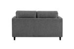 Grey fabric 2 seater small fabric couch for living room
