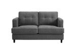 Elegant two seater sofa with solid wood frame
