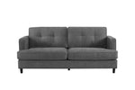 Stylish Juniper Fixed 3 Seater Sofa Grey in Cozy Settings
