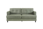 Elegant Sage Fabric on Juniper 3 Seater Sofa
