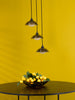 Kadience 3 Light Cluster Pendant Satin Black and Smoked Glass perfect for modern interiors