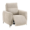 Kaedon natural electric recliner chair shown reclined from the side (2)
