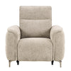 Kaedon natural electric recliner chair shown reclined from the side (5)