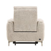 Kaedon natural electric recliner chair shown reclined from the side (6)