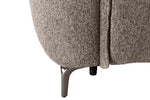 Kaedon 2 Seater Electric Recliner Sofa in Mocha with adjustable headrests shown from an angle (6)