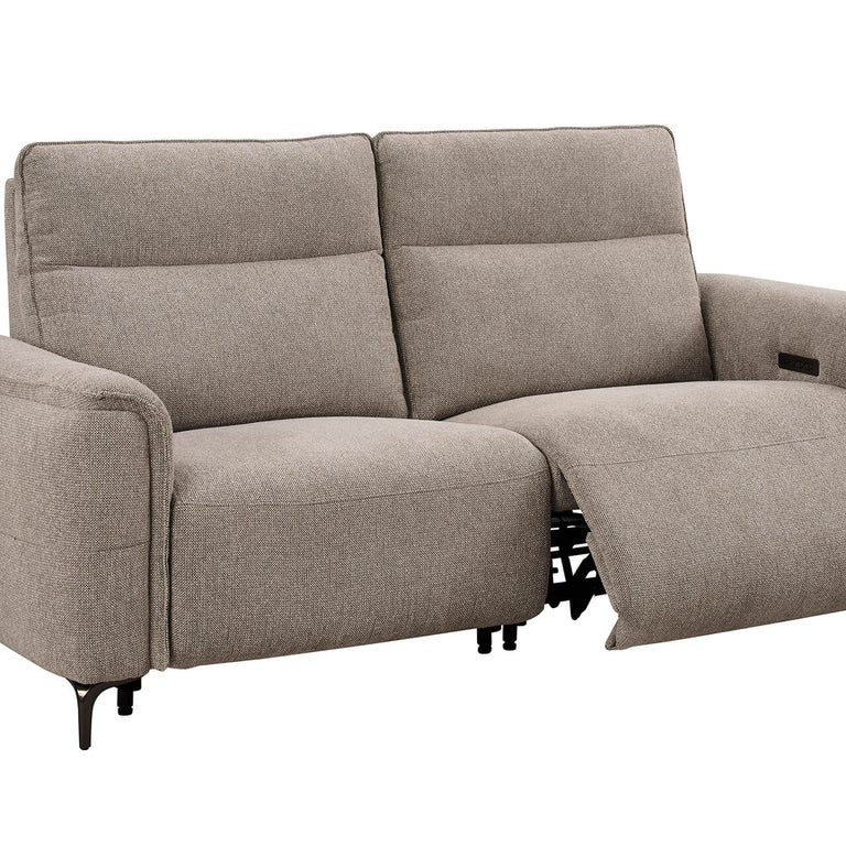 Kaedon 3 Seater Electric Recliner Sofa Mocha