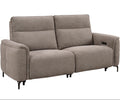Kaedon 3 seater electric recliner sofa in mocha