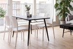 Set of 4 Kael stacking chairs in white
