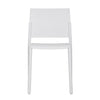White Kael stacking chair shown from another angle (3)