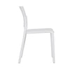 White Kael stacking chair shown from another angle (5)