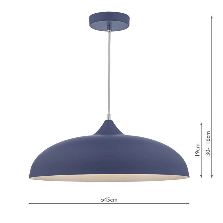 Kaelan Pendant Blue - Modern Pendant Ceiling Light