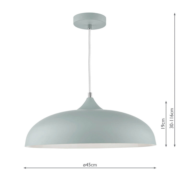 Kaelan Pendant Matt Grey - Modern Pendant Ceiling Light