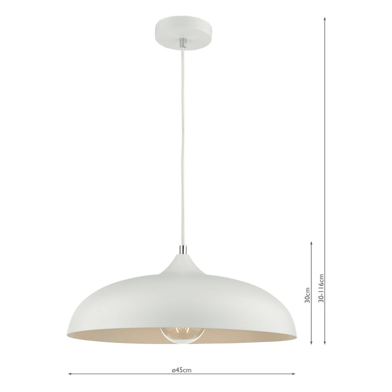 Kaelan Pendant White - Minimalist Home Decor Lighting