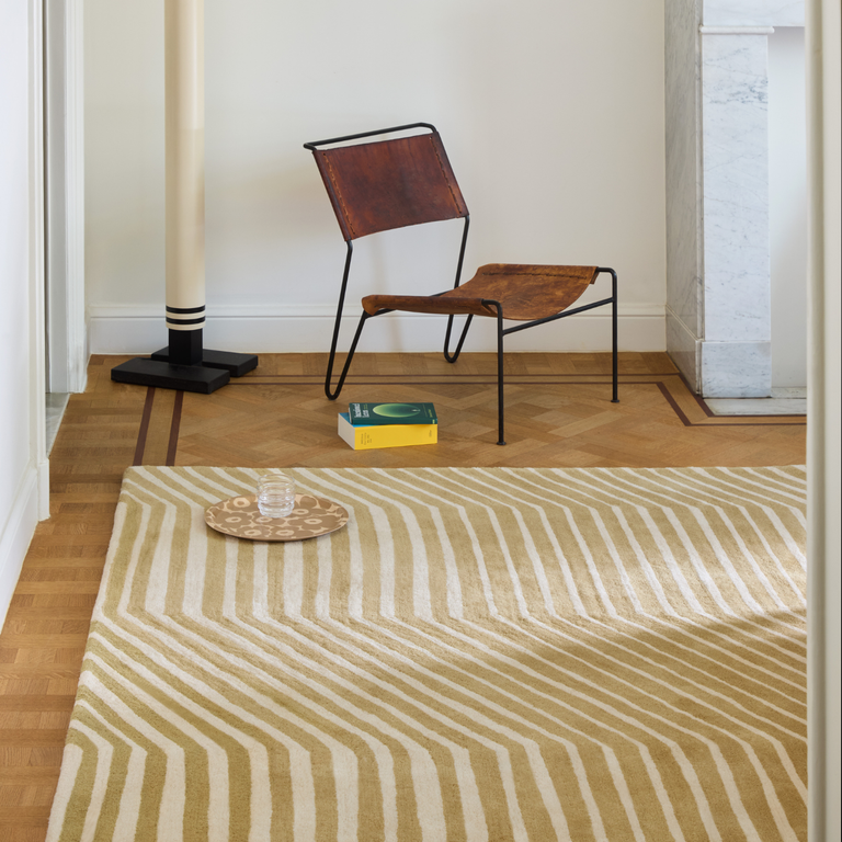 Marimekko Kalasääski Geometric Rug Brass