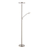 Kamika Mother & Child Floor Lamp Satin Chrome LED in a modern design