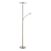 Kamika Mother & Child Floor Lamp Satin Chrome LED floor standing lamp