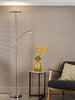 Kamika Mother & Child Floor Lamp Satin Chrome LED life style picture