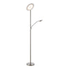 Kamika Mother & Child Floor Lamp Satin Chrome LED with adjustable head