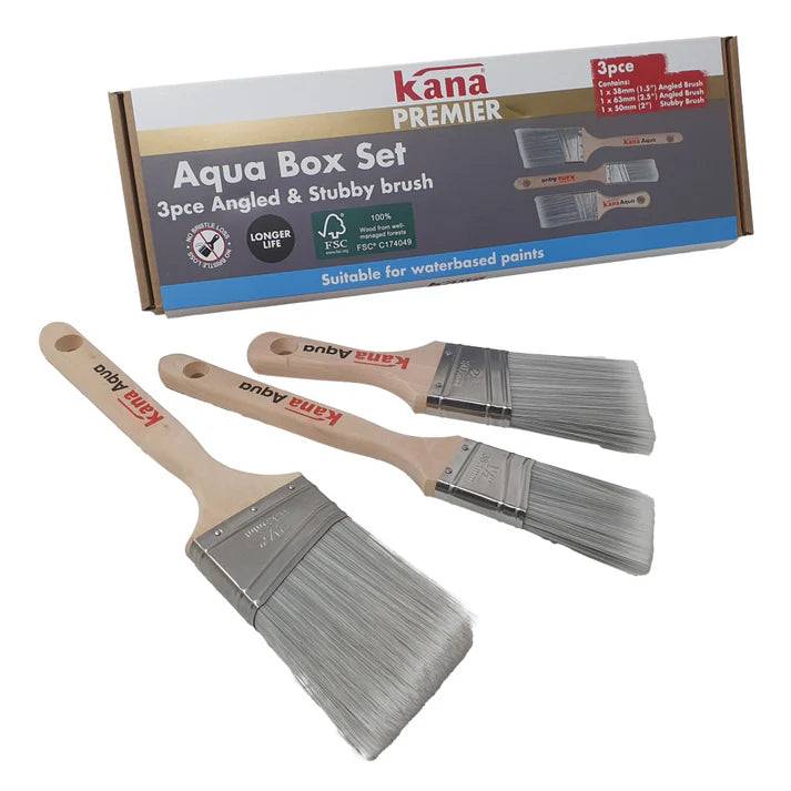 Kana Aqua Mixed Brush Set of 3