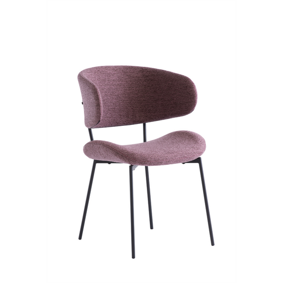Karina Dining Chair Dusty Rose Set of 2 for Elegant Dining Spaces

