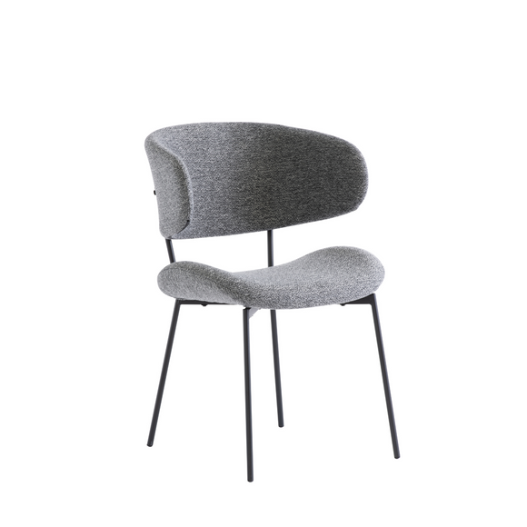 Karina Dining Chair Grey Set of 2 in a Beautiful Fabric
