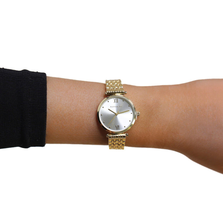 Tipperary Crystal Karma Gold Watch – Elegant Hand Watch Collection