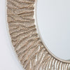 Kelsey Mirror Round Champagne 100 cm close view picture of the mirror frame