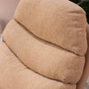 Khloe Rocking Swivel Chair with Stool Biscuit close view picture of the chairs backrest