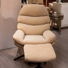 Khloe Rocking Swivel Chair with Stool Biscuit life style front view picture