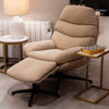 Khloe Rocking Swivel Chair with Stool Biscuit life style picture of the cozy reading knock