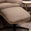 Khloe Rocking Swivel Chair With Stool Latte top view picture 