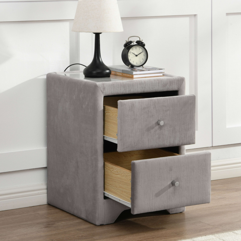 Kilkenny Bedside Table Silver