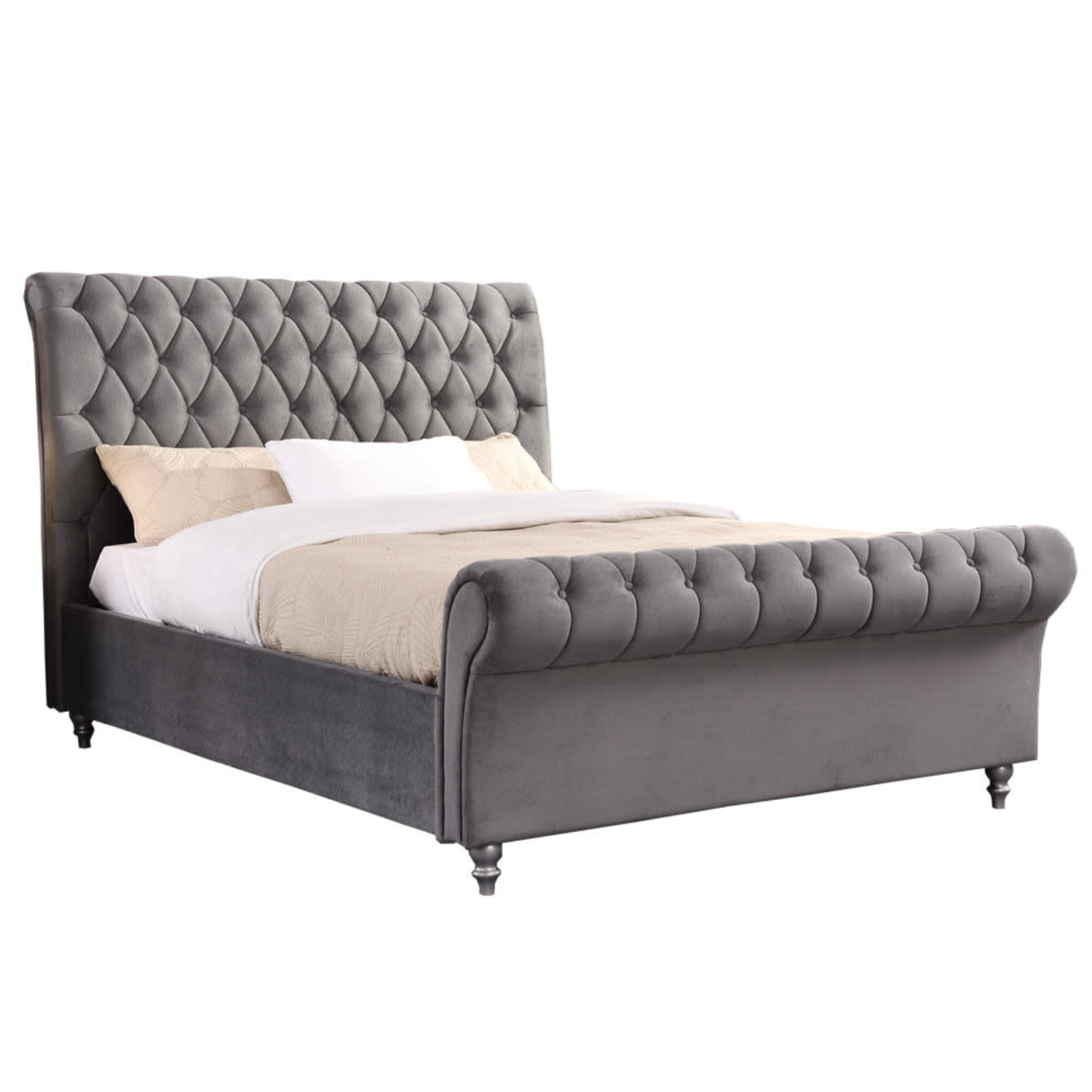 Kilkenny Double Bed Grey Shop Premium Double Bed Frames Online Foy