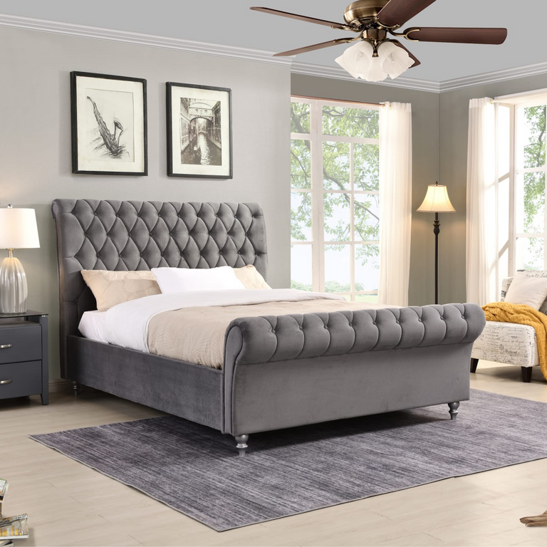 Kilkenny King Size Bed Grey