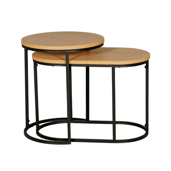 Set of nesting tables for versatile use.