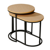 Practical nesting table trio for homes.