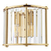 Kiran 2 Light Wall Light Natural Brass picture on the white background