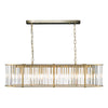 Kiran 7 Light Bar Pendant Natural Brass and Crystal picture on the white background